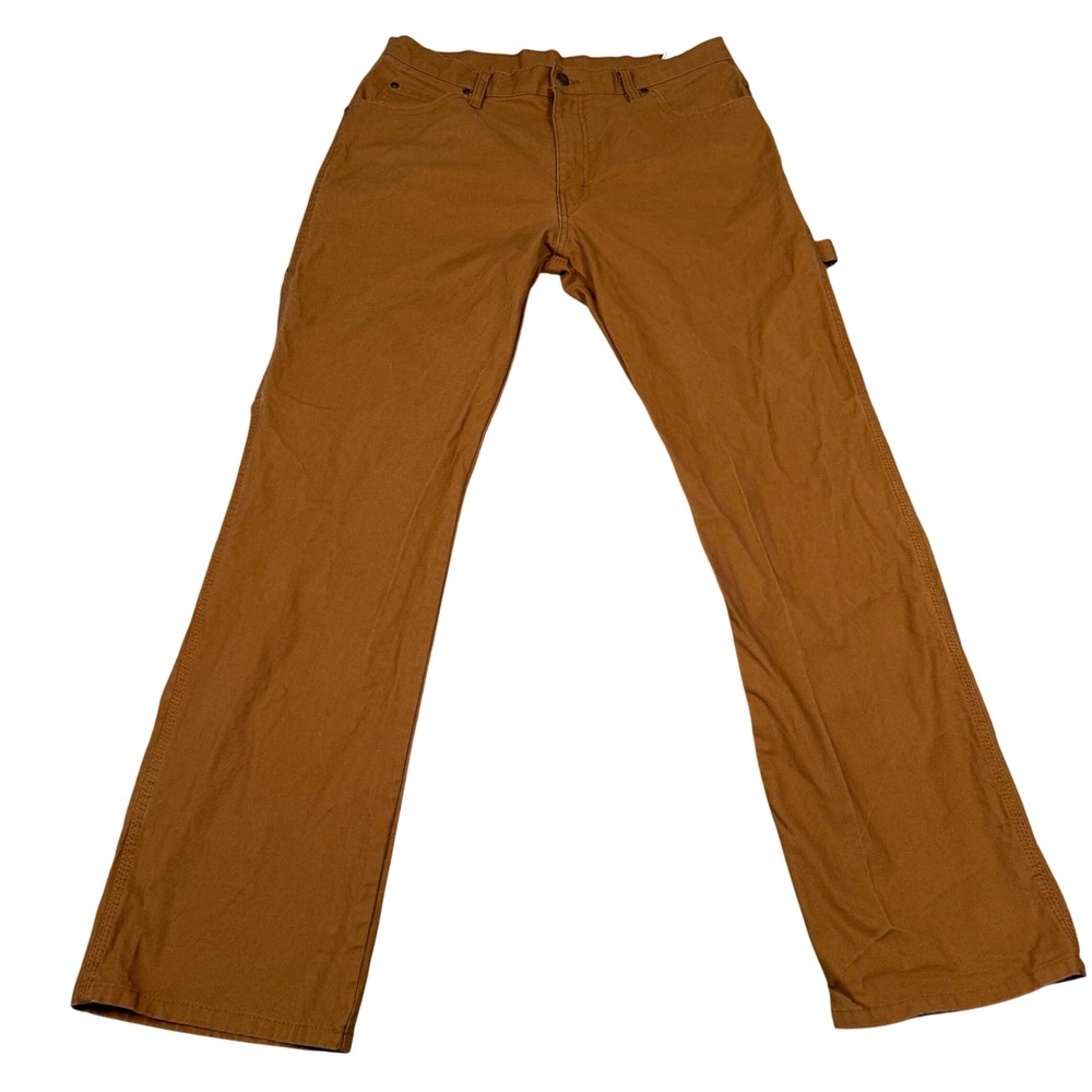 Genuine Dickies Mens Brown Canvas Carpenter Duck Pants Gorpcore 33x32 Workwear